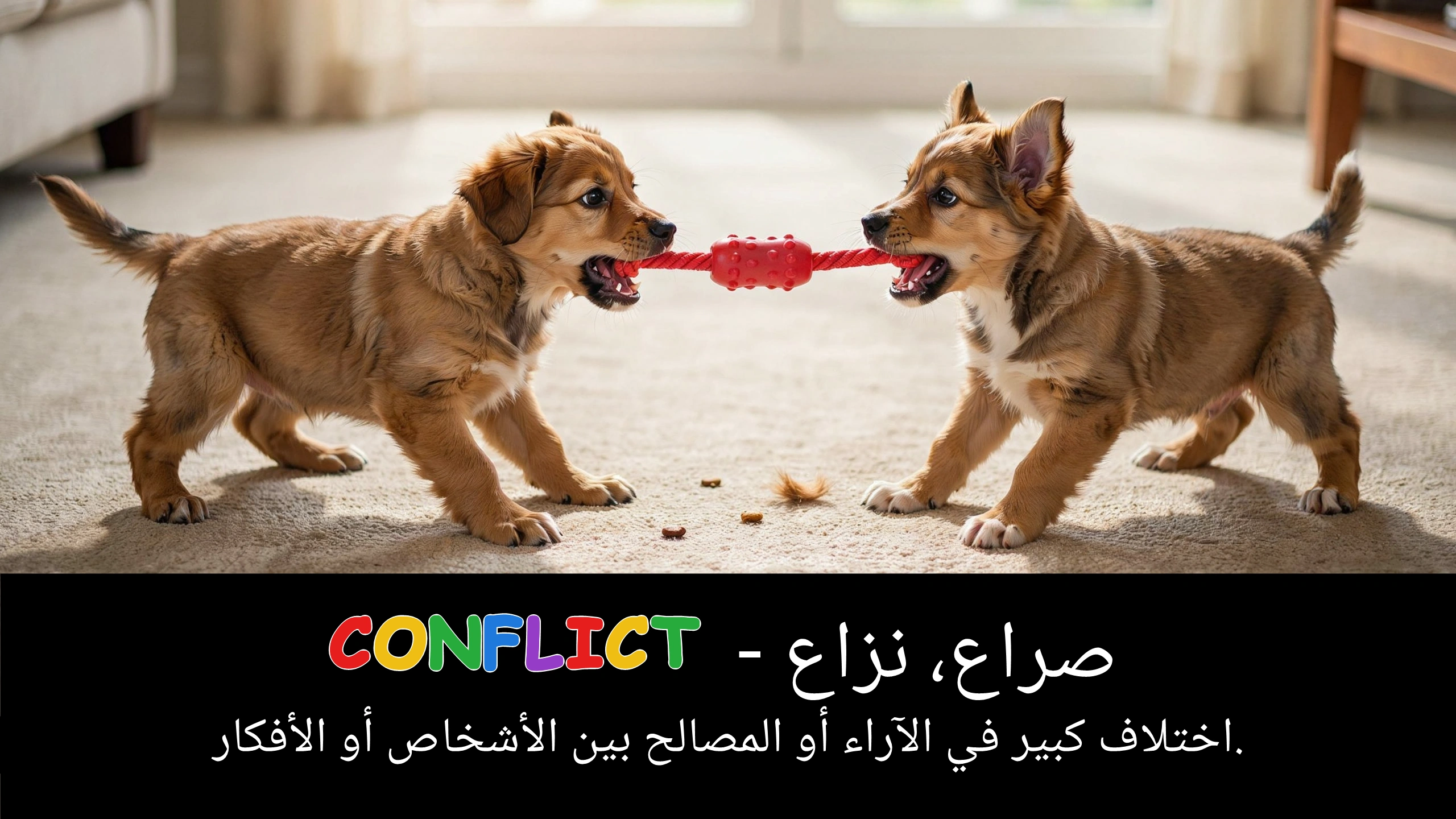 Arabic Illustration for conflict